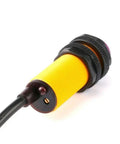 Three Pack E18 D80NK Infrared Photoelectric Switch Obstacle Avoidance Sensor Module for Robots and DIY, yellow housing, side view