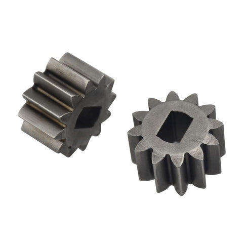 Two Pack 12-Tooth Pinion Gears 115-4668 12T Drive Gear For Toro 22 Inch Lawn Mower Wheel Replacements, two gears displayed