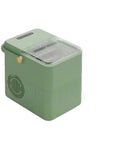 Badass Countertop Ice Maker With Hella Large Storage Producing Fully Automatic Round Cubes sleek green compact design