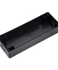 Push Button Station Box With Four 22mm Button Apertures, Waterproof Sealed Plastic Electrical Enclosure, black open box