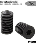 2X Radiator Top Mounting Brackets For Bmw Models E46 E53 E60 E65 E66 E81 E90 X3 Z4 With Black Rubber Water Tank Sleeve