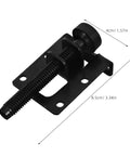 Four Piece Adjustable Furniture Leveling Feet With Sidmount Design, Heavy Duty PVC And Steel Anti Slip Support Leg, 70mm, Black