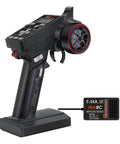 CT6A 6 Channel 2.4GHz RC Transmitter And Receiver Kit with LED screen, button controls, and wiring detail visible