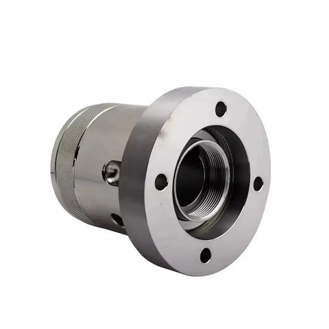 Rock Solid Cnc Lathe Chuck Mount And Precision Spindle Sleeve Direct Swap Part For CL 42A5 173E showing threaded end and mounting holes.