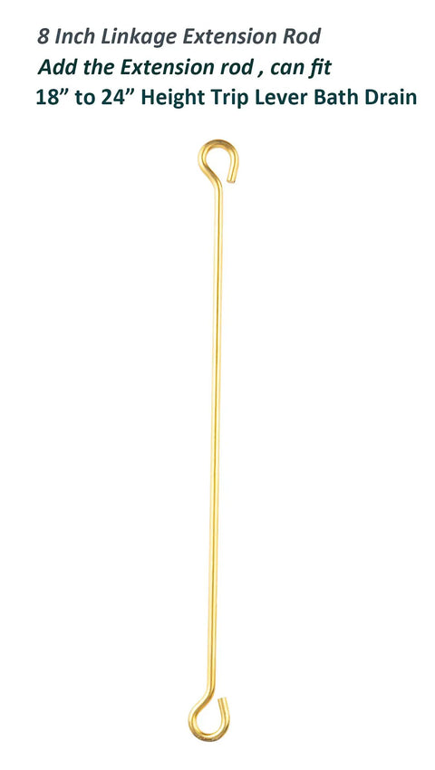 Solid Brass Tub Drain Linkage Assembly For Trip Lever Bath Tub Waste And Overflow Drain Adjustable From 13.25 To 15.25 Inches Do It Yourself Friendly Easy Repair Kit Fits Standard Drains Durable Plumbing Upgrade