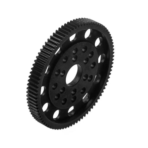 Steel Spur Gear 48P 87T for 1/10 RC Crawler, durable hard steel construction, fits Axial SCX10, precision teeth, low noise