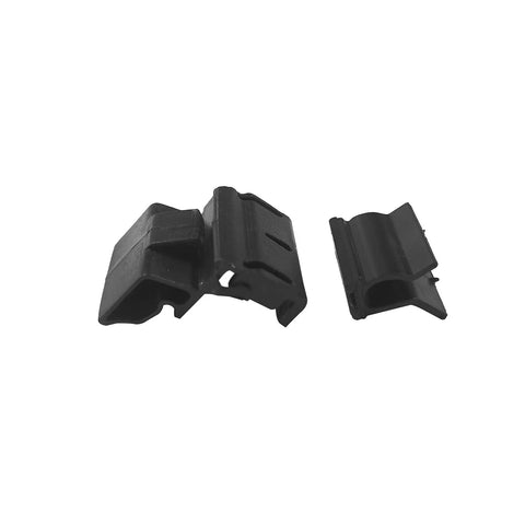Premium Black Nylon Front Bumper Box Buckle And Hood Clip For Tesla Model Y, single pack fasteners for trim and hood assembly.
