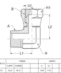 Amazon BEITERSTOE 2-pack hydraulic hose adapter, 1/2 in NPTF male to 1/2 in NPSM female swivel 90° elbow, carbon steel