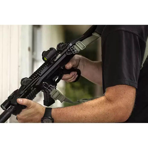 Game Changer Universal QD Wire Loop That Locks Dead Sure On 1.25 Inch Slings Mounts Plug And Play To Keymod Or Handguards For No Stress Instant Release In Sleek Black Finish
