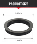 Dead Silent 4 Piece Hub Centric Rings Adapter Kit OD 73 1 MM To ID 60 1 MM Plastic Wheel Centering Collars size 2.87inch outer diameter