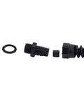 10 Pack IP68 Waterproof M12 PG7 Plastic Cable Gland Connector with Flex Spiral Strain Relief and Rubber Washer components