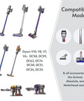 Dyson models V10 to DC35 compatible with Sturdy Metal Dyson Cordless Vacuum Stand Docking Station Holder Built To Last With Universal Compatibility