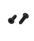 M1.6x6mm Grade 10.9 Countersunk Flat Head Hex Socket Cap Screw Black 50 Pieces Fully Threaded Metal Fastener For Small Projects And Precise Assemblies Pack shown front and side.