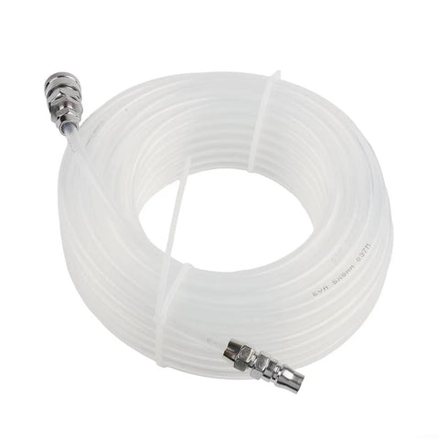 Killer Heavy Duty Pneumatic Air Hose 5X8mm EVA Tube With Quick Connector For Compressor High Pressure Resistant Straight Pipe 10m Or 20m Length Durable Clear Piping Setup For Pro Power Tools Shop Jobs That Handle Gnarly Tasks No Drama Or Failures coiled clear hose with metal quick connectors