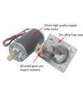 Heavy Duty Reversible Gear Motor 24V 8mm Shaft High Torque Electric Drive for Curtain Machines Advertising Equipment