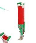 Manual Seed Sower With Adjustable Spacing, Handheld Planting Tool With Stainless Steel Sowing Tip and Soft PVC Handle