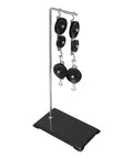 Pulley Block And Tackle Set With Stand For Physics Class And Science Fair Projects 13.4 Inch Classroom Mechanical Advantage Kit