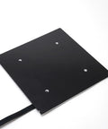 Sidewinder X4 Pro Aluminum Heat Bed Upgrade With Soft Magnetic Stickers And Insulating Foam Assembly, Durable Sheet Metal Base For Stable Bed And Precise First Layer, Faster Heatup, Cleaner Prints black aluminum plate with mounting holes