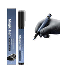 Car Scratch Remover Pen, Quick Touch Up Tool For Cars with box and gloved hand holding the portable pen for paint repair.
