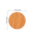 DIY Friendly Quick Fix Furniture Repair Kit Self Adhesive Screw Hole Reinforcement Stickers, 1.5cm diameter, wood texture