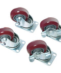 0507 Caster Wheel Kit For 500 Transport Case With Removable 4 Wheel Set And Brakes, featuring metal base and red wheels