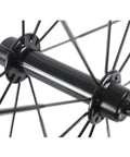 Close-up of hub on Carbon Fiber 700C Wheelset U Shape 50mm Deep Rim Clincher For Road Bikes Shimano 8 9 10 11 Speed Cassette Body V Brake