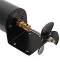 Underwater Thruster For RC Boats With 545 50T 3 Blade Propeller And Ducted Fan Brushless Motor attached to bracket