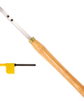 Parting And Grooving Wood Turning Tool For Lathe Pros, 19.68 Inch Length, Ergonomic Solid Wood Handle, Stainless Steel Shaft, Brazed Carbide Tip