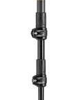 Lightweight Aluminum Backcountry Ski Poles With Adjustable 100-135 Cm, Speed Lock 2 Plus Locking detail in black and orange