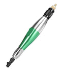 Hardcore Pneumatic Micro Air Pencil Die Grinder, green and silver design, ideal for precision grinding in tight spaces.