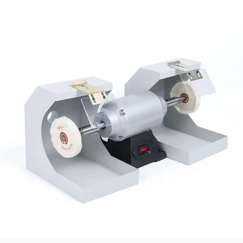 Hassle Free Portable Dental Jewelry Polishing Lathe With Quiet Vacuum Buffer Grind Rig For Smooth Metal Finishing And Rock Solid Gemstone Work On Standard 110V, compact benchtop polisher.