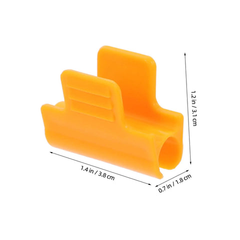 30 Pack Grab And Go Greenhouse Clip Set For Securing Plastic Film Tarpaulin Netting And Shade, Heavy Duty Clamp Buckles With No Slip Grip, Yellow ABS Plastic, Weatherproof, Great For Garden Greenhouse DIY Projects
