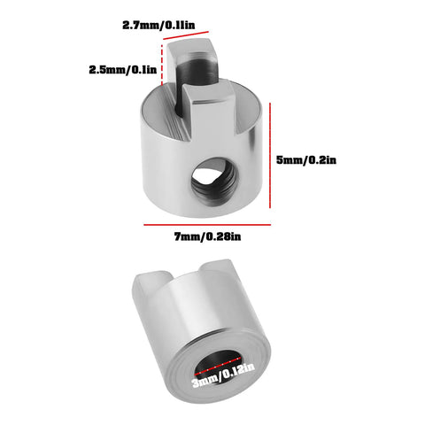 10 Piece Stainless Steel Drive Dogs Propeller Adapter Set For RC Boat Shaft 3mm Fits 3mm Shafts On Electric And Gas Powered Boats.