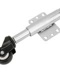 2 Inch PU Gate Wheel Swivel Caster With Spring Loaded Design Heavy Duty 110lbs Load Capacity Universal Mounting Plate For Gates And Doors