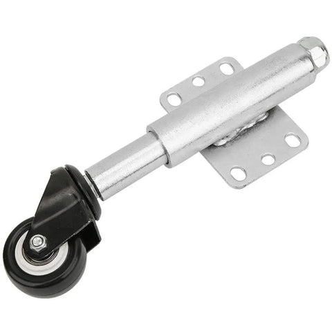 2 Inch PU Gate Wheel Swivel Caster With Spring Loaded Design Heavy Duty 110lbs Load Capacity Universal Mounting Plate For Gates And Doors