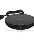 Electric Coffee Cup Warmer Desk Mug Heater with power cord, 15cm diameter, keeps drinks hot all day.