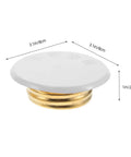 2 Pack Fire Sprinkler Cover Plates Flush Ceiling Finish No Fuss Snap Install Winter Guard Hides Bulky Hardware Clean Tight Look Seamless Indoor Setup - white and gold cover plate