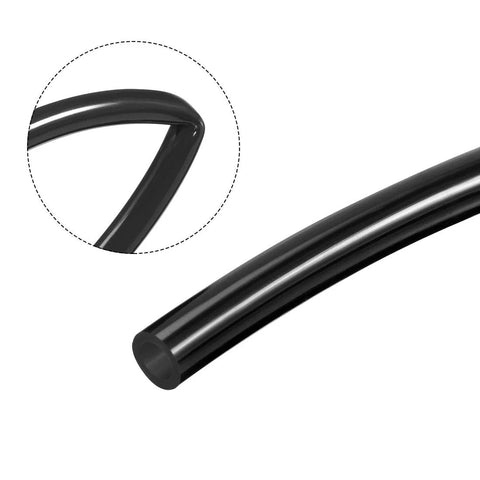 Pneumatic air tubing, 8mm OD x 5mm ID, black PU tube, 2 m length