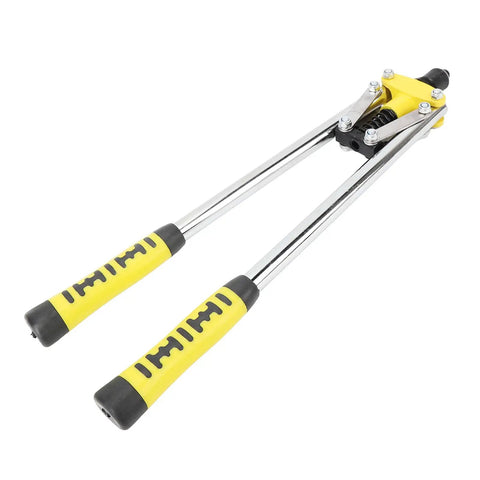 Get This Double Handle Hand Rivet Nut Tool For Super Efficient Riveting Up To 4.8Mm With Ergo Design And Alloy Steel Build Perfect For Auto Car Moto Home And Pro Jobs. double handle hand rivet nut tool, alloy steel, yellow grips