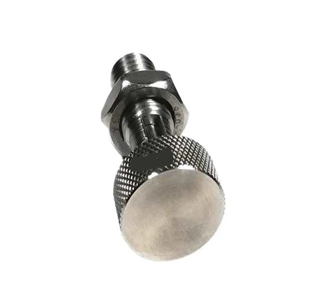 Heavy Duty Adjustable Positioning Plunger Pin Built Tough With Threaded Steel Shank And Easy Grip Knurled Cap for precise adjustments.