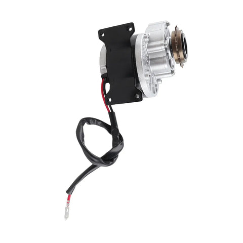 12V 250W DC Brush Motor With Gear Reduction, 2950 RPM, 16 Tooth Sprocket, Aluminum Alloy Shell, Copper Coil Side View