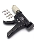 Lock Spinner Quick Gun Turning Tool With Magnetic Head and three interchangeable muzzles for pin tumbler cross and auto locks