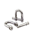 Stainless Steel Dee Shackle Set M4 To M14 304 Antirust U Type Bow Shackle Built Tough Heavy Duty Load Bearing With Burr Free Finish