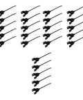 25 Pack PM3000-700 Beefed-Up Heavy Duty Hay Rake Teeth Rubber Mounted Replacement Tines arranged on white background