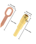 Dent Puller Welder Kit With Iron Dent Pulling Rings For Auto Body Repair DIY Friendly Shaping Tabs dimensions