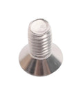 Heavy Duty 304 Stainless Steel Flat Head Machine Screws 100 Pack With Phillips Drive And Full Thread Coverage Half Inch Length close-up view of conical head