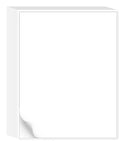 Printable White Full Sheet Sticker Paper Matte 8.5 By 11 Inches For Laser And Inkjet Printers 30 Sheets Includes Online Templates PDF Word PNG