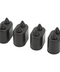 Premium High Strength Rubber Door Jamb Bumpers Kit Stopper Pads For Cutlass Ciera Noise Reduction Silent Hitting And Heavy Duty Body Protection Upgrade, 4 black rubber stops