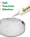 Tube and dish of safe, non-toxic, odorless lubricant grease; designed for gears in Four Pack 10g 3D Printer Gear And Optical Axis Lubricant Grease For Ender 3 V3 KE Ender 3 V3 CR10 SE Kobra 2 Neptune 4 And More For Smoother Moves And Less Wear On All Axes