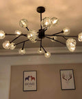 42 Inch Crystal Chandelier Modern Ceiling Light Fixture With 18 Lights For Dining Room G9 Bulbs Included Sparkling Crystal Pendant Lighting